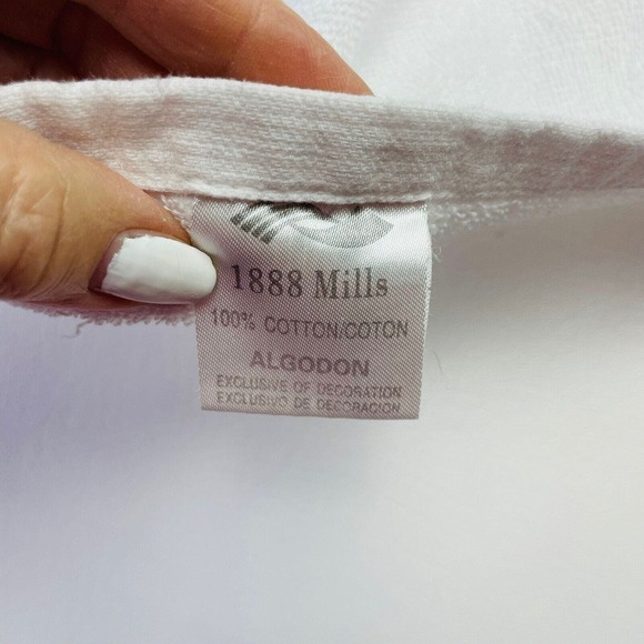 Vintage Jack in the Box Beach Towel White Classic Square Logo Cotton 1888 Mills - Picture 4 of 7